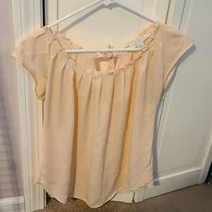 Lauren Conrad pleated neck blouse